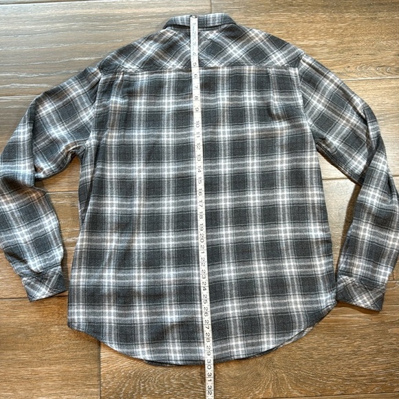 Rails mens Brushed Lennox charcoal/heather grey/cream sz medium - Picture 9 of 13